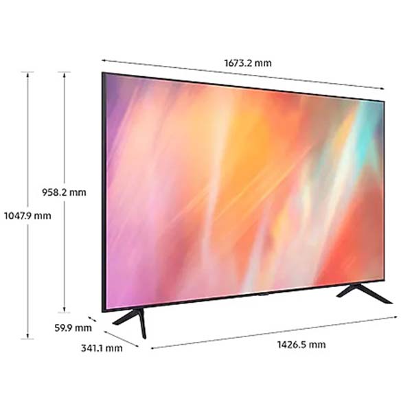 Smart TV Samsung UHD 4K 75 inch UA75AU7700KXXV